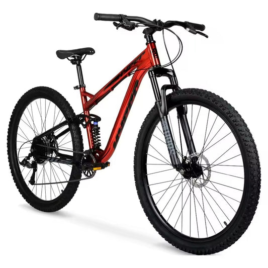 29"Dual Suspension Mountain Bike, Adults Age 13+, Red